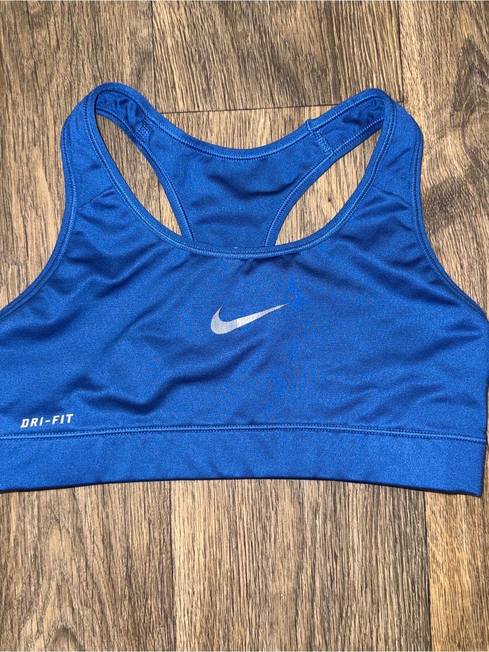Nike Women's Royal Blue Racerback Dri-FIT Sports Bra
